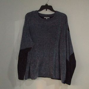 Heart and Crush Plus Size Chenille Color Block Pullover